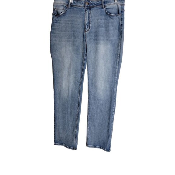 Est. 1946 Denim Women' Hi-Rise Straight Leg Light Wash Jeans Size 14 Stretch - Picture 1 of 9